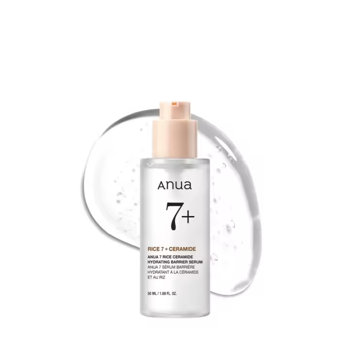 SÉRUM HIDRATANTE DE BARRERA ANUA RICE CERAMIDE 7, Sérum Iluminador e Hidratante para el Rostro, Arroz, Ácido Hialurónico, Niacinamida - 1