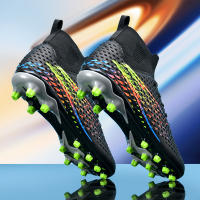Botas de fútbol profesionales para hombre, zapatos de fútbol de Punta larga, zapatos de fútbol de tobillo alto para exteriores, zapatos de entrenamiento para niños - details 9