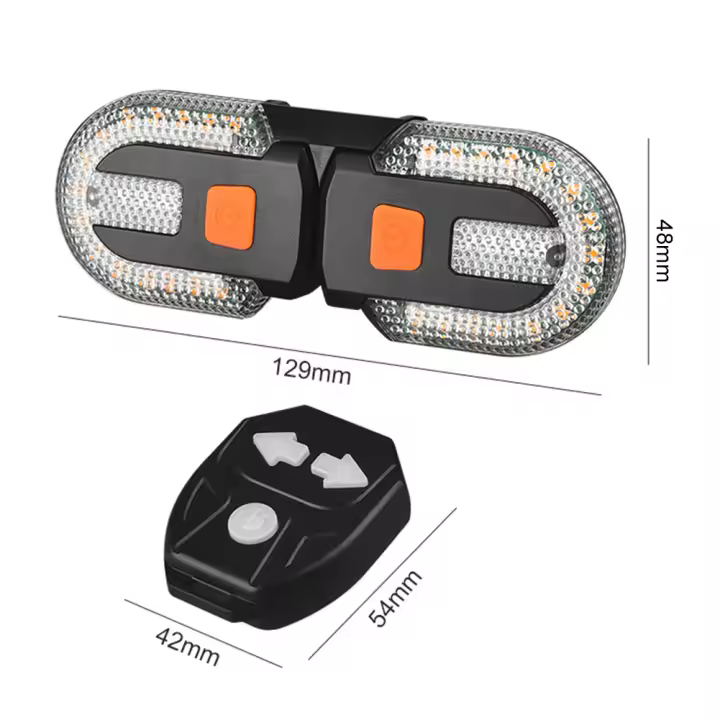 Luz Trasera para Bicicleta con Control Remoto Inalámbrico 5 Modos de Seguridad - 1