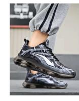 Nuevos zapatos deportivos informales para hombre de alta calidad, parte superior de tela de malla transpirable, zapatos para caminar con suela de PVC de palomitas de maíz antideslizantes elásticas - details 9