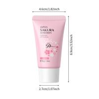Crema protectora solar hidratante de flor de cerezo, protección SPF con fórmula hidratante para una piel suave y brillante, 1/2/3 Uds. - details 2