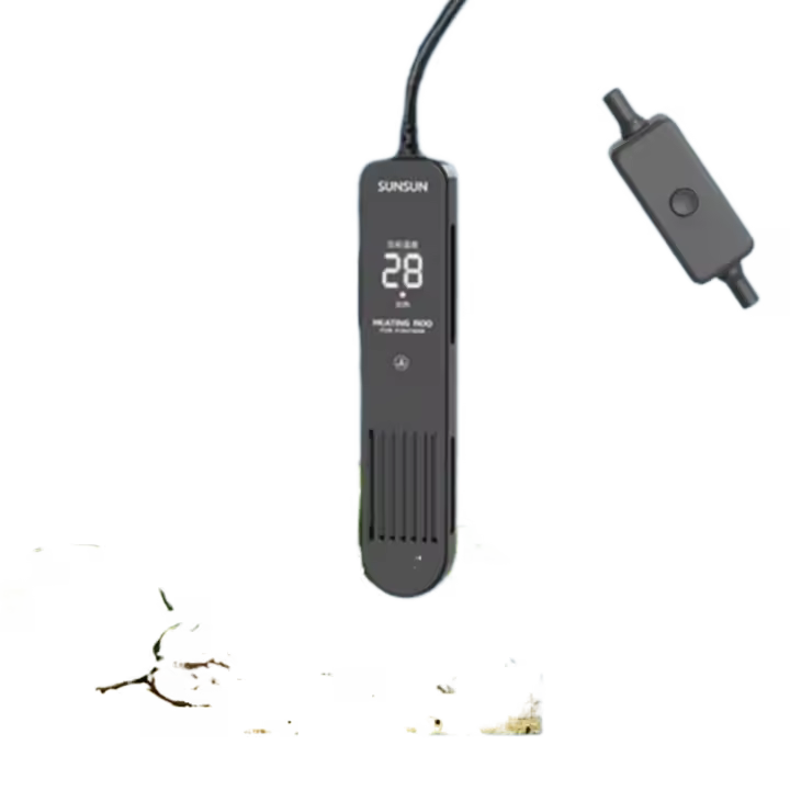 Control inteligente 20-35 de la varilla de calefacción del tanque de peces digital de la exhibición LCD ° Calentador sumergible para acuario C con ventosa - 1