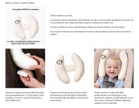 Cojín de Cabeza Ajustable para Bebé Almohada de Cuello para Asiento de Coche y Carrito - details 2