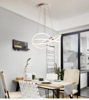 TOMAXIN-lámpara colgante LED para comedor, luz curva de 60CM, Simple, para sala de estar - details 5