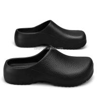Nuevos zapatos de trabajo negros desnudos para hombres, zuecos impermeables para chef, ligeros de EVA de bajo precio de China - details 8