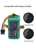 Batería de reemplazo de 14.4V 3200mAh para aspiradora robot Cecotec Conga - details 2