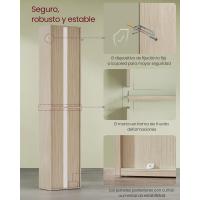 Estantería de 6 Niveles Almacenamiento Abierto 24 x 40 x 178,5 cm Ideal para Sala de Estar, Estudio, Comedor Blanco Nube LBC167T14 - details 14