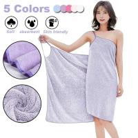 Spa de ducha portátil para mujer, toalla suave de playa para adultos, albornoz de microfibra, toallas de baño y Sauna - details 0
