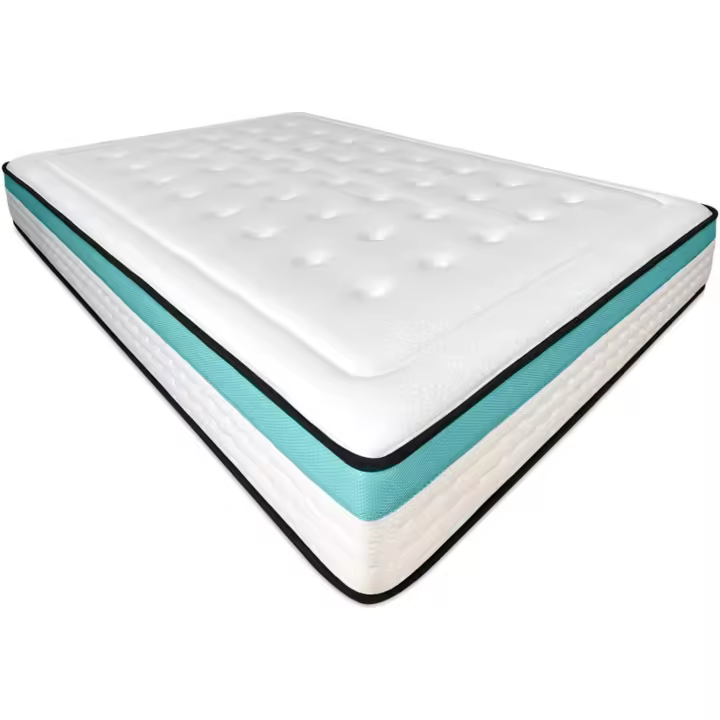 Colchón de Viscoelástico Bio MAX Firme y Cómodo Anti-ácaros Hipoalergénico Espuma de Memoria Blanco - 1
