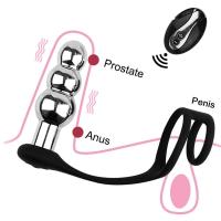 Leten Vibrador de 10 Velocidades Enchufable con Anillo Masajeador Prostatal de Control Remoto Inalámbrico Juguete Sensual para Hombres - details 8