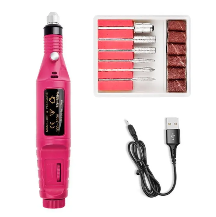 NAILWIND-Kit de taladros eléctricos profesionales para uñas, máquina de bandas de lijado para manicura y pedicura, pluma para arte de uñas - 1