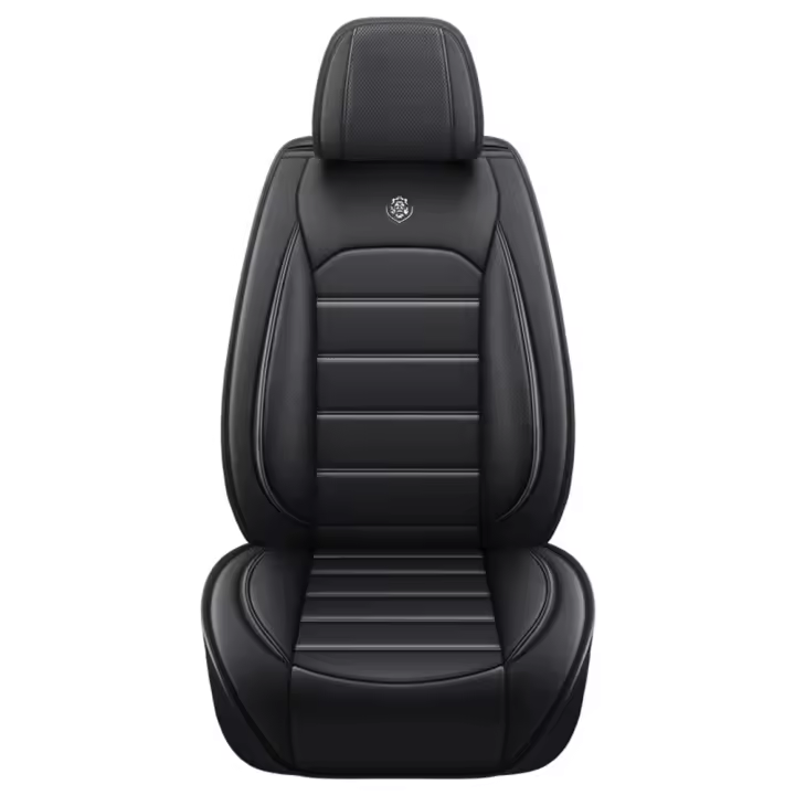 Cubierta de asiento de coche Universal en cuero PU protector de asiento de coche fácil de instalar cubierta de banco trasero abierta y frente - 1