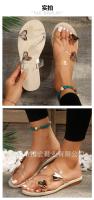 Nuevas sandalias planas con forma de corazón para mujer, abiertas, antideslizantes, para uso al aire libre - details 0