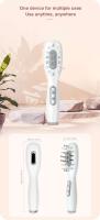 Peine eléctrico, terapia de luz LED roja y azul, cepillo de masaje con vibración EMS, medicina antipérdida, aplicador de aceite para el cuero cabelludo - details 14
