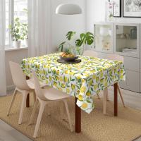 Mantel rectangular con hojas de árbol de limón, mantel antiarrugas, impermeable, paño limpiable, decoración de mesa para el hogar - details 7