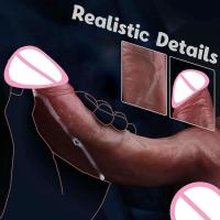 Empaque privado SEX Big Dick Dildo Realista 10.4 Pulgadas Doble Penetración Anal Autoestimulación Para Mujeres - details 5