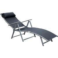 Sillón de Jardín Plegable con Resalto Ajustable 7 Niveles Carga de 165kg - details 25