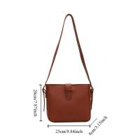 Bolso cuadrado de cuero PU de gran capacidad, bolso de hombro Simple que combina con todo de estilo coreano, bolso de almacenamiento, bolso de mano cuadrado Ins para exteriores - details 1
