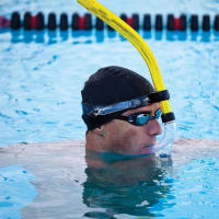 Tubo de natación de respiración de Snorkel de silicona de cabeza frontal para entrenamiento DE BUCEO BAJO el agua, equipo de buceo - details 7