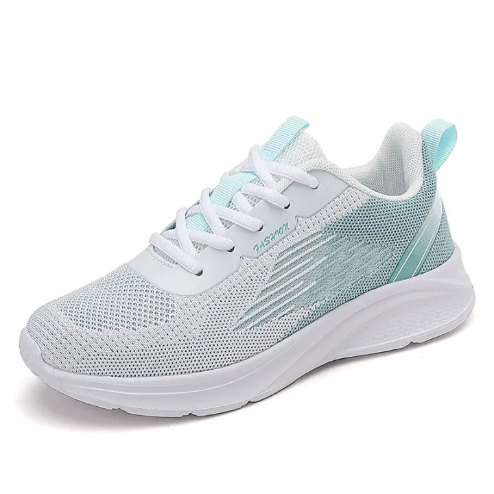 Zapatos planos de suela suave cómodos de malla transpirable para mujer, calzado deportivo informal antideslizante talla 42 - 1