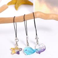 Cordón de cadena para teléfono con forma de pez, llavero de criatura marina, cuerda colgante para teléfono, cadena para teléfono móvil con estrella de mar Kawaii, joyería para teléfono - details 5