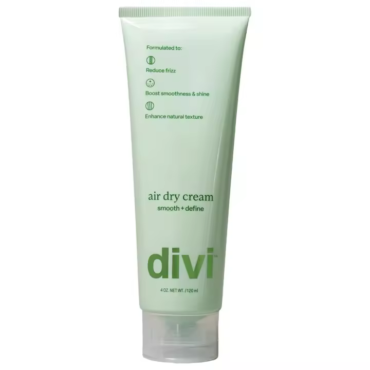 Crema de peinado Divi Air Dry para una textura natural del cabello, suaviza el encrespamiento y define los rizos - 1