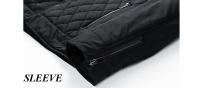 Chaquetas bomber de cuello alto para hombre, camisetas cálidas acolchadas de algodón, rompedores retro, chaqueta artesanal, moda de otoño e invierno - details 19