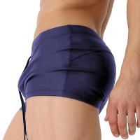Calzoncillos de Surf sexis para hombre, traje de baño de tiro bajo para playa de verano, bañadores de secado rápido a la moda de nailon para hombre, traje de baño elástico de talla grande - details 8