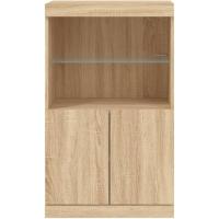 Aparador con Luces LED Roble Sonoma 60,5x37x100 cm - details 1