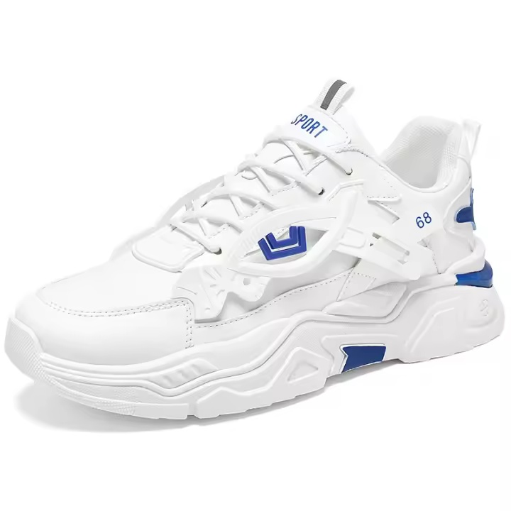 Zapatos con aumento de altura para estudiantes, zapatos deportivos informales de suela gruesa para las cuatro estaciones para hombre, zapatos cómodos para correr al aire libre con suela blanda - 1