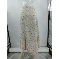 Falda larga casual con estampado de lunares para mujer con falda larga - details 15