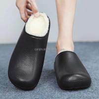 Nuevo Zuecos de madera para jardín con forro de lana de invierno de alta calidad, pantuflas cálidas de felpa para interior para hombre 38-45 #   Precio bajo - details 5