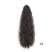 Peluca de cola de caballo con cordón permanente de maíz, extensión de cola de caballo con Clip, cola de caballo rizada larga ondulada, postizo de cola de poni Natural falso - details 17