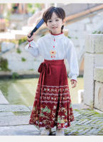 Conjunto de Falda Hanfu para Niñas Otoño 2025 Traje de Estilo Chino Antiguo para Actuaciones de Recitación Zapatos y Ropa - details 48