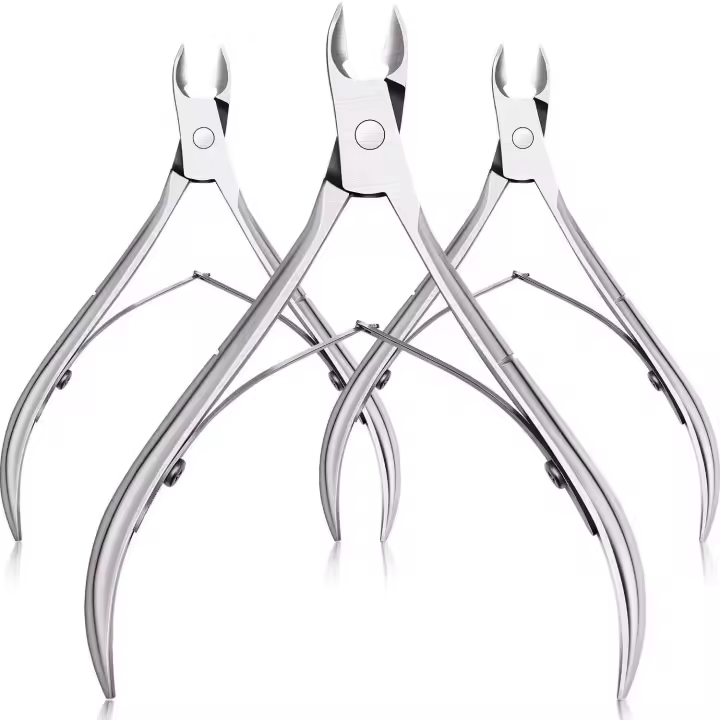 3 unids/set cortadores de uñas profesionales para cutículas, cortador de manicura, tijeras, herramientas de corte de acero inoxidable - 1