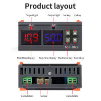 Controlador Digital de humedad del suelo, AC110V-220V, higrómetro, plantas de jardín, termorregulador de humedad, STC-3030 - details 3