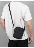 Mini bolso cruzado informal Simple para hombre, bolso de hombro pequeño de nailon para hombre, bandolera lateral Oxford negra, bolso de pecho para marido - details 6