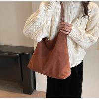 Bolso de hombro de gamuza de gran capacidad para mujer, bolso de viaje informal Simple, bolsos Retro, Otoño e Invierno - details 26