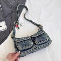 Bolso de mano de moda, bolso vaquero Retro, bolso cruzado para axila, bolso de hombro para chica picante, bolso para axila, bolso de tela Y2K, ropa de calle - details 4