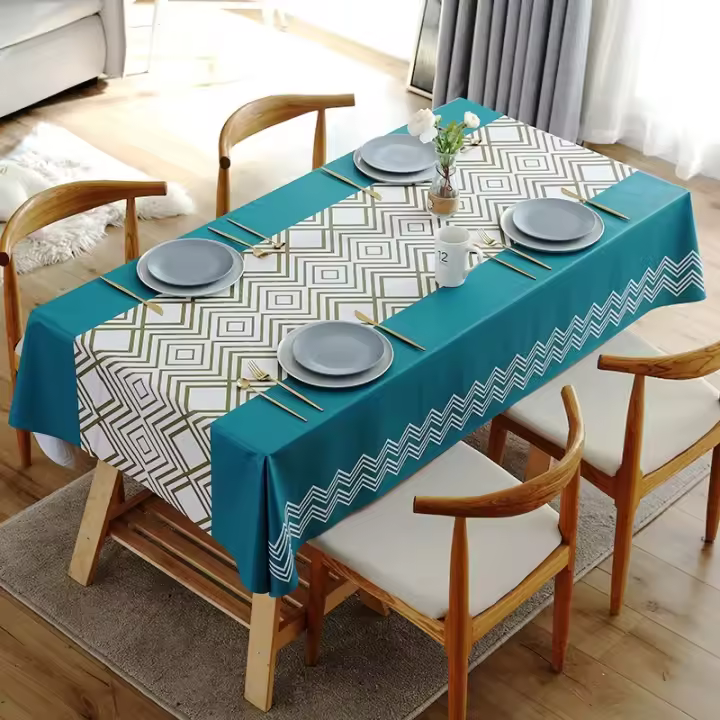 Accesorios de decoración de mesa, manteles lavables antimanchas de estilo nórdico, mantel para fiestas, eventos, decoración de mesa de té - 1