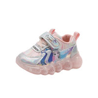 Iluminación niñas zapatillas de deporte de cuero antideslizante suela suave pequeña niña de dibujos animados princesa zapatos de suela suave antideslizante niño zapatos de bebé - details 15