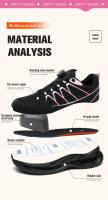 Zapatos de seguridad con botón giratorio para mujer, zapatillas de trabajo con punta de acero, zapatos indestructibles, botas de trabajo a prueba de pinchazos, zapatillas con cojín para mujer - details 6