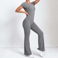 Conjunto de Yoga Ouwu Monos Deportivos para Mujeres Manga Corta, Pantalones Acampados - details 16