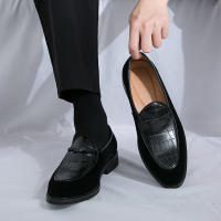 Mocasines de piel sintética para hombre, zapatos informales de cuero sintético, a la moda, para negocios, bodas y fiestas - details 18