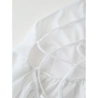 Vestido de tirantes estilo vacacional con espalda descubierta y lazo versátil clásico de moda para mujer personalizado nuevo - details 11