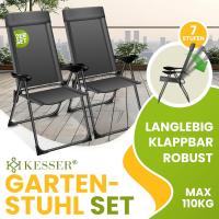 Sillas de Jardín Plegables de Aluminio con Respaldo Alto Ajustable 7 Posiciones, Apoyabrazos Transpirables, Portátiles, Silla de Camping para Jardín y Terraza - details 46