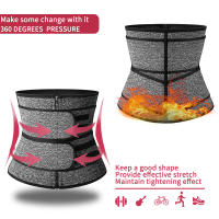Waist Trainer Body Shaper Slimming Sweat Belt Waist Trimmer for Women Belly Weight Loss Slimming Belt Tummy Trimmer with Adjusta - details 13