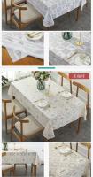 Mantel resistente al aceite de PVC Werproof, mesa de plástico ENCE sin lavado, tablero de mesa de restaurante con ptern blanco, desayuno de hotel - details 7