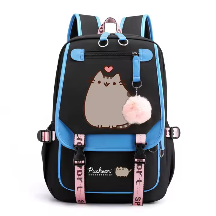 Mochila con estampado de dibujos animados de pusheen - 1