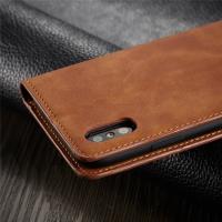 Funda tipo billetera fina de piel de ante para iPhone 11 12 13 14 15 16 Pro Max Mini XR XS 8 7 6s 6 Plus SE 2020 5S funda con tapa imán fuerte - details 4